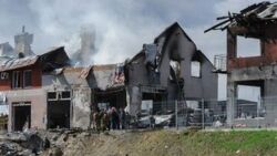 Wojna w Ukrainie. Ostrzał we Lwowie. Odłamek rakiety spadł na teren domu dziecka