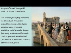 Sur Le Pont D`Avignon Krzysztof Kamil Baczyński Poezje Wiersze | Poezja Dla Duszy