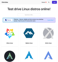 DistroSea - wiele dystrybucji linuxa w jednym miejscu