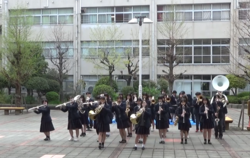 Osaka Prefectural Higashi High School - New student welcome, 2025-04-11