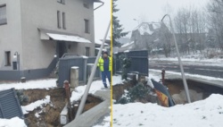 Ogromne zapadlisko w Olkuszu tuż obok domu, ewakuowano mieszkańców