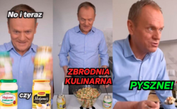 Tusk nie ma programu, nie ma pomysłu więć próbuje zaistnieć mieszając majonezy JPRDL.  Poważny polityk XDDD
