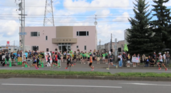 Sapporo International Information High School SITBand - Hokkaido Marathon 2025 Cheering performance, Green27th & Navy28th, 2025-08-31