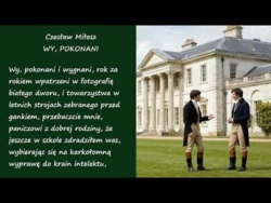 Wy Pokonani Czesław Miłosz Poezje Wiersze | Poezja Dla Duszy