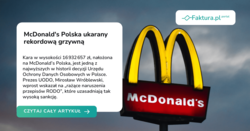 McDonald’s Polska ukarany rekordową grzywną