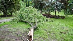 Ewakuacja 318 osób z obozu harcerskiego w Czernicy po burzy, która przewracała kajaki i niszczyła namioty