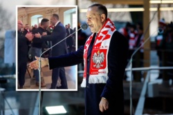 Prezydent Nawrocki i serdeczne powitanie z szefem gangu kiboli