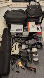 Canon 5D mk 3 zestaw (24-105L 4,0; 70-200L 2,8; 50 USM 1,4 + 580exII)