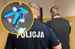 Wybił szybę, wypił trzy butelki alkoholu i kradł… ubranka dla lalek