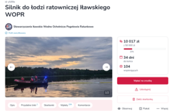 Do czego doszło, aby prosić o pieniądzie na silnik do ratowania ludzi...
