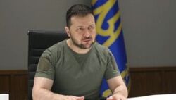 Wojna w Ukrainie. Wołodymyr Zełenski: Walczymy o każdy metr naszej ziemi