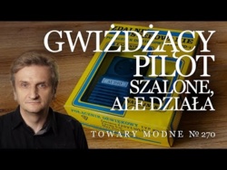 Gumowa gruszka-piszczałka za grubą kasę, jako pilot do włączania telewizora.