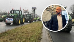 Surtyk zakazał protestów, więc rolnicy zablokowali ulicę, przy której mieszka XD