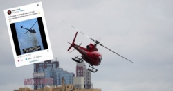 Rozrzucono banknoty z helikoptera. Niecodzienna wola zmarłego