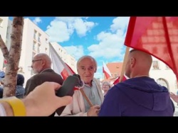 Protest przeciwko nielegalnym migrantom Lwówek Śląski dnia 9 maja 2025