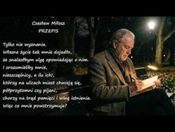 Przepis Czesław Miłosz Poezje Wiersze | Poezja Dla Duszy
