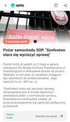 Tajny pożar samochodu techniki operacyjnej w Służbie Ochrony Państwa. Spłonął drogi sprzęt do podsłuchiwania