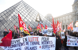 Luwr zamknięty z powodu strajku pracowników po raz czwarty od połowy grudnia