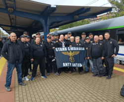Stara Gwardia Górnika Zabrze z orłem jak z III Rzeszy