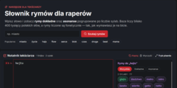 Notatnik ze słownikiem rymów
