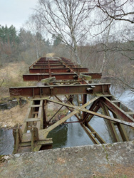 Płytnica - wysadzony most kolejowy nad Gwdą