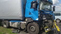 Wypadek polskiej ciężarówki. Nie żyje białoruski żołnierz