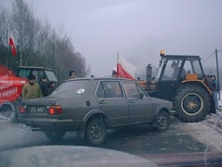 Protest rolników z okolic roku 2000.