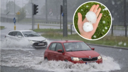 Grad wielkości jajek niszczył dachy i samochody. Armagedon na Warmii i Mazurach