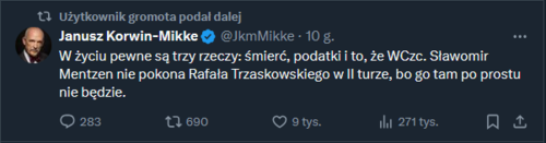 JKM zaorał le... a nie czekaj xD #polityka - Vakarian - Hejto.pl