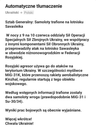 Dziś w nocy ukraińskie siły specjalne SSO przeprowadziły atak na lotnisko terrorystów "Savasleyka" w - Mikuuuus - Hejto.pl