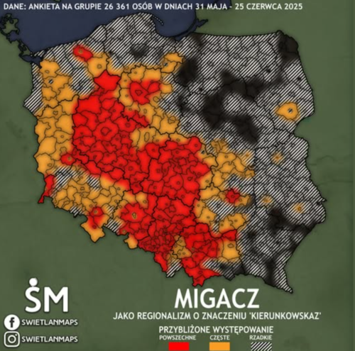 #mapy #swietlanmaps #ankieta #regionalizmy #kierunek #migacz - razALgul - Hejto.pl