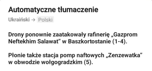 Niespodzianka dla kacapów z samego rana :fire: #ukraina #wojna #rosja #rozjebaneruskiegowno #rafinerie - Mikuuuus - Hejto.pl