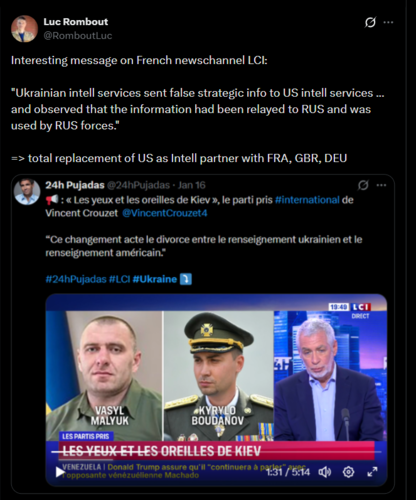 \ Według największego kanału inormacyjnego we Francji, ukraińskie służby wywiadowcze przesłały fałszywe - Dom_Perignon - Hejto.pl