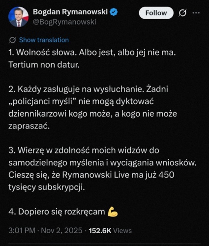 Rymanowski przyznał się, że w d⁎⁎ie ma etykę dziennikarską bo lajki się zgadzają, a wiadomo że lajki=hajs. - maximilianan - Hejto.pl