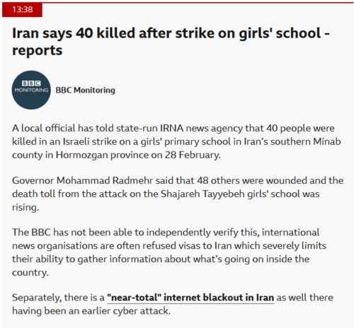 Lokalne władze poinformowały państwową irańską agencję informacyjną IRNA, że w izraelskim ataku na szkołę - aerthevist - Hejto.pl