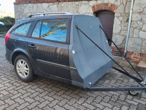 Naprawiona Laguna. #motoryzacja #humorobrazkowy - 100mph - Hejto.pl