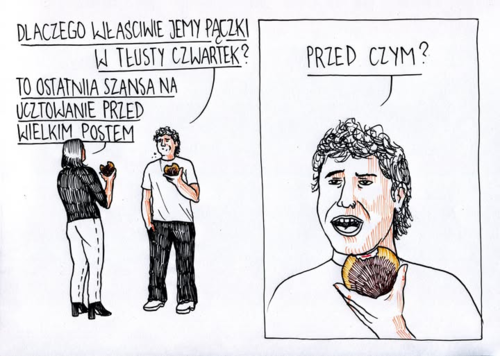 Jak byście tak nie wiedzieli, dlaczego jecie dzisiaj pączki.. #tlustyczwartek - FriendGatherArena - Hejto.pl