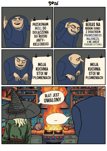 Jak rysowałem tego mema, to czasyi byli inni, ale jak @moll wspominała o wieszaniu na lodówce, to aż głupio było - Dziwen - Hejto.pl