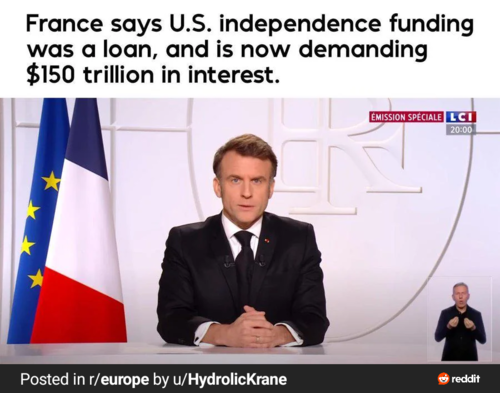 #heheszki #polityka #heheszkipolityczne #zajebanezreddita Dla anglosceptyków: Francja uznaje wsparcie niepodległości - Greyman - Hejto.pl