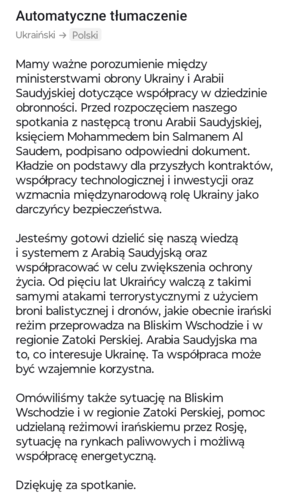 Wczorajsza wizyta Zełenskiego w Arabii Saudyjskiej :flag-ua::handshake::flag-sa: Filmik opublikowany przez Wołodymyra - Mikuuuus - Hejto.pl