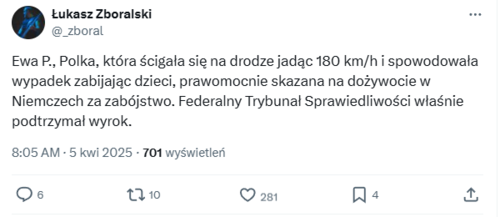 I to jest odpowiedni wyrok za takie zbrodnie. #prawojazdy - tomilidzons - Hejto.pl