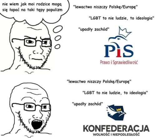 Nic dodać, nic ująć. Chociaż uważam, że betonowy elektorat nie jest głupi i naiwny jak ten od kRosji. Beton - Wyrocznia - Hejto.pl