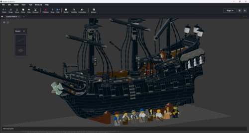 Wrzuciłem nową Czarną Perłę do bricklink studio. Nie mam jeszcze opublikowanego pliku io. Macie jakieś propozycje? - enio - Hejto.pl