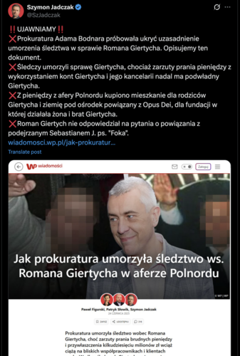 Z wyciągniętych milionów ze spółki kupują mieszkania i ziemię dla Opus Dei, a potem Bodnar skręca śledztwo. - Nighthuntero - Hejto.pl