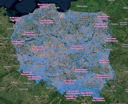 https://wolnerzeki.pl/maparzek/ Mapa przedstawia rzeki i rowy melioracyjne oraz wybrane formy ochrony przyrody: - cebulaZrosolu - Hejto.pl