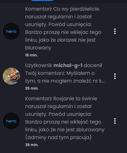 Hahahaha #heheszki #moderacja #glupiehejtozabawy #hipokryzja Proszę nie wrzucać linka bo miniatura nie jest - Heheszki - Hejto.pl