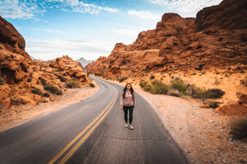 Dolina Ognia w Nevadzie - marsjańskie krajobrazy w USA - polaczkropki
