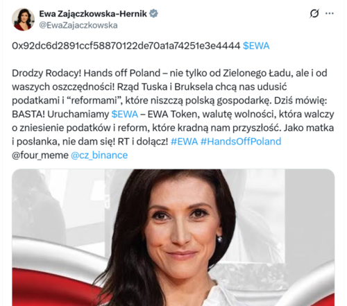 Jako wyborca Nowej Nadziei zakupiłem Ewacoiny za 600 tysięcy dolarów, a teraz okazuje się że to oszustwo i nie - Dom_Perignon - Hejto.pl