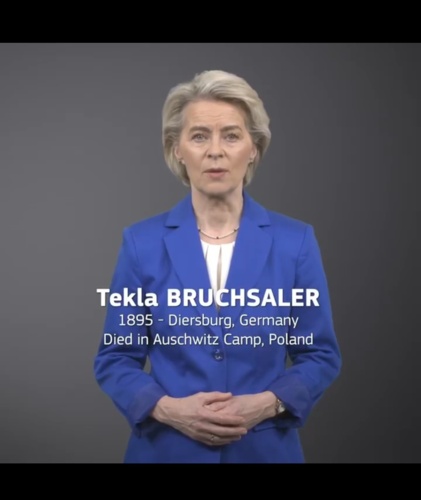 Jest afera, na profilu Von der Leyen pojawiło się nagranie, na którym wymienione są ofiary z różnych obozów i ich - smierdakow - Hejto.pl