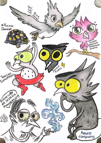 #jesiennewyzwania #rysowanie #niezabij Moi boj! @bojowonastawionaowca zrobiłam to! :D Ostatniego dnia, bo - Fafalala - Hejto.pl